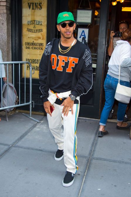 Lewis Hamilton, SoHo, New York City, street style