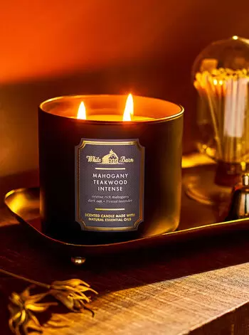 Bath & Body Works Mahogany Teakwood Intense 3-Wick Candle
