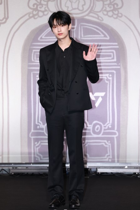 SEOUL, SOUTH KOREA - April 29: Jun of SEVENTEEN attends SEVENTEEN Best Album '17 Is Right Here' Press Conference at Conrad Seoul in Yeongdeungpo-gu on April 29, 2024 in Seoul, South Korea.