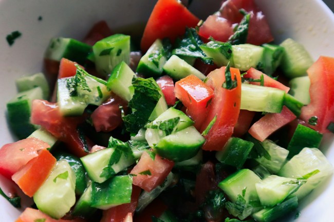 Cucumber & Basil Salad