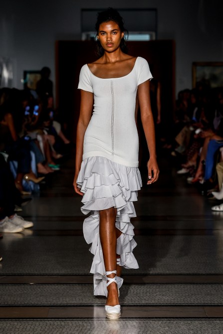 Model on the runway at Alejandra Alonso Rojas RTW Spring 2025