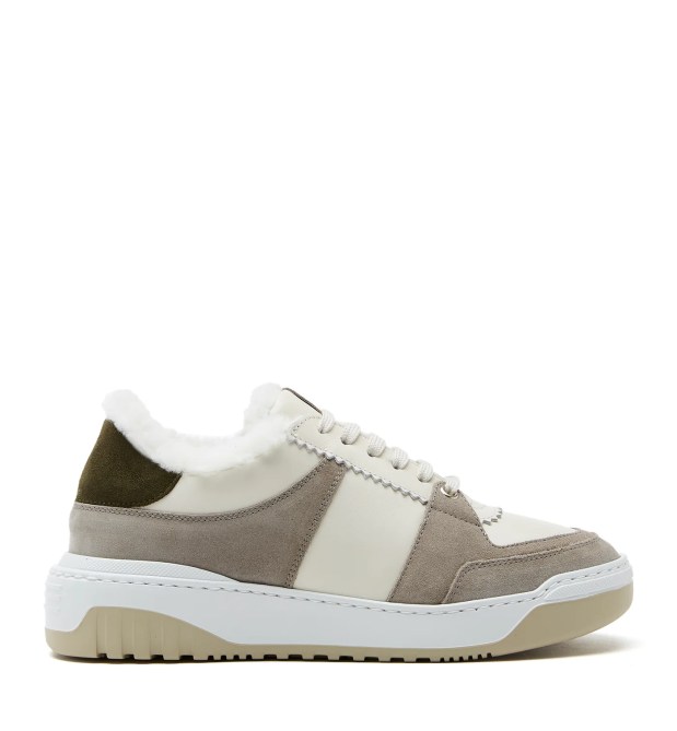 La Canadienne Kimmie Shearling-Lined Suede Sneaker