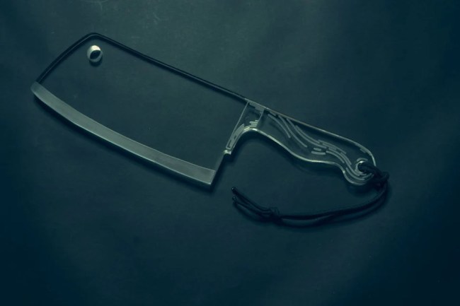 A cleaver-shaped sex toy