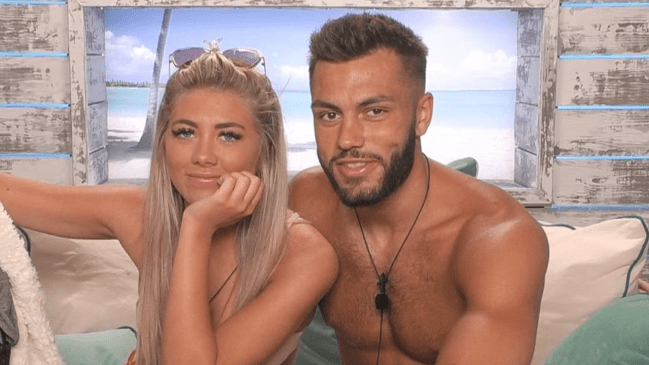 Paige Turley and Finn Tapp from Love Island UK