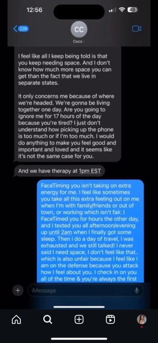 Devin texts The Bachelorette