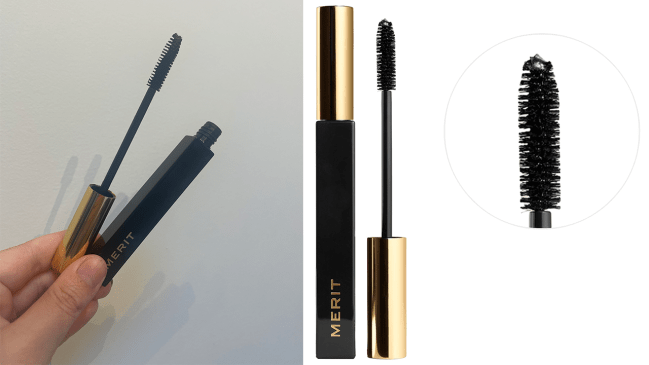 Merit Beauty Clean Lash Lengthening Mascara in Perfect Black.