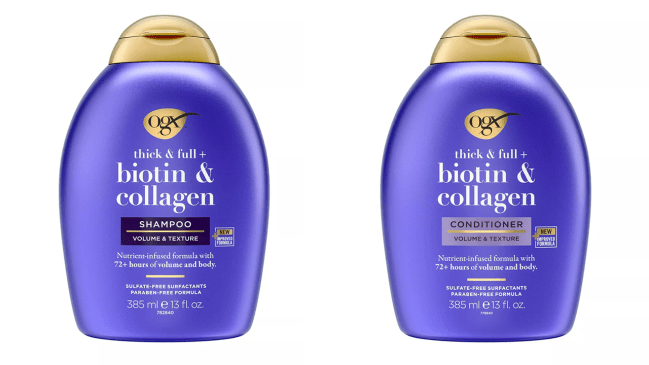 OGX Biotin & Collagen shampoo and conditioner