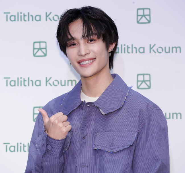 YangYang of boy band NCT attends organic vegan cosmetic brand the 'Talitha Koum' Launch Photocall on August 25, 2022 in Seoul, South Korea.