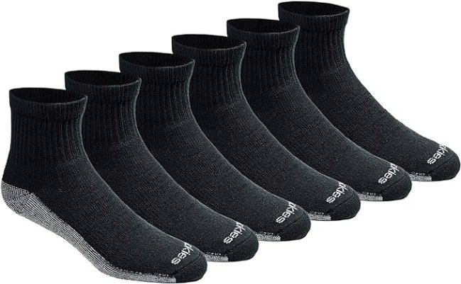 Dickies Men's Dri-Tech Moisture Control Quarter Socks.