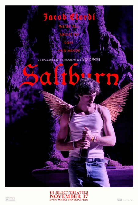 Saltburn movie poster.