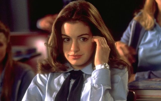 Anne Hathaway as Mia Thermopolis.