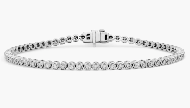 Four Prong Lab-Grown Diamond Tennis Bracelet
