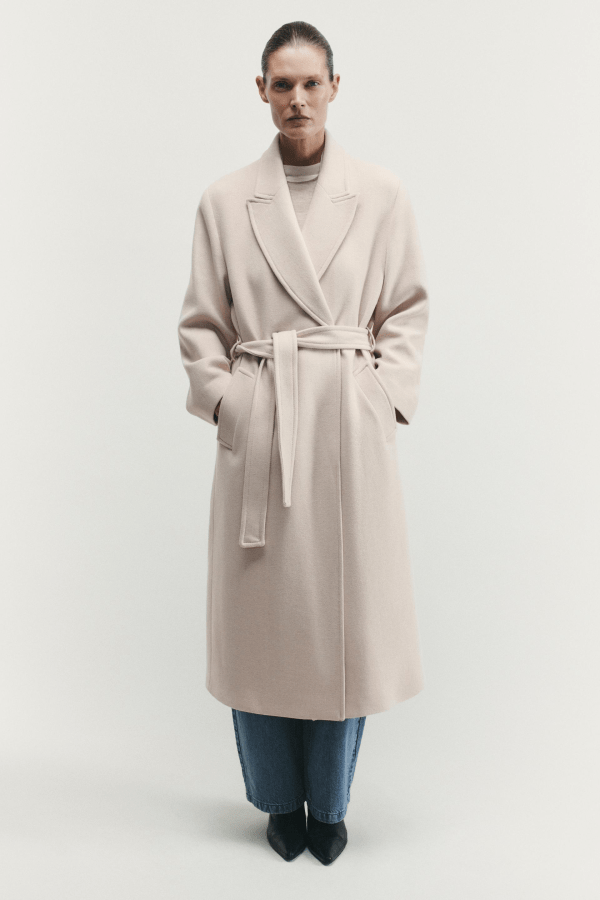 Zara Belted Soft Hooded Coat