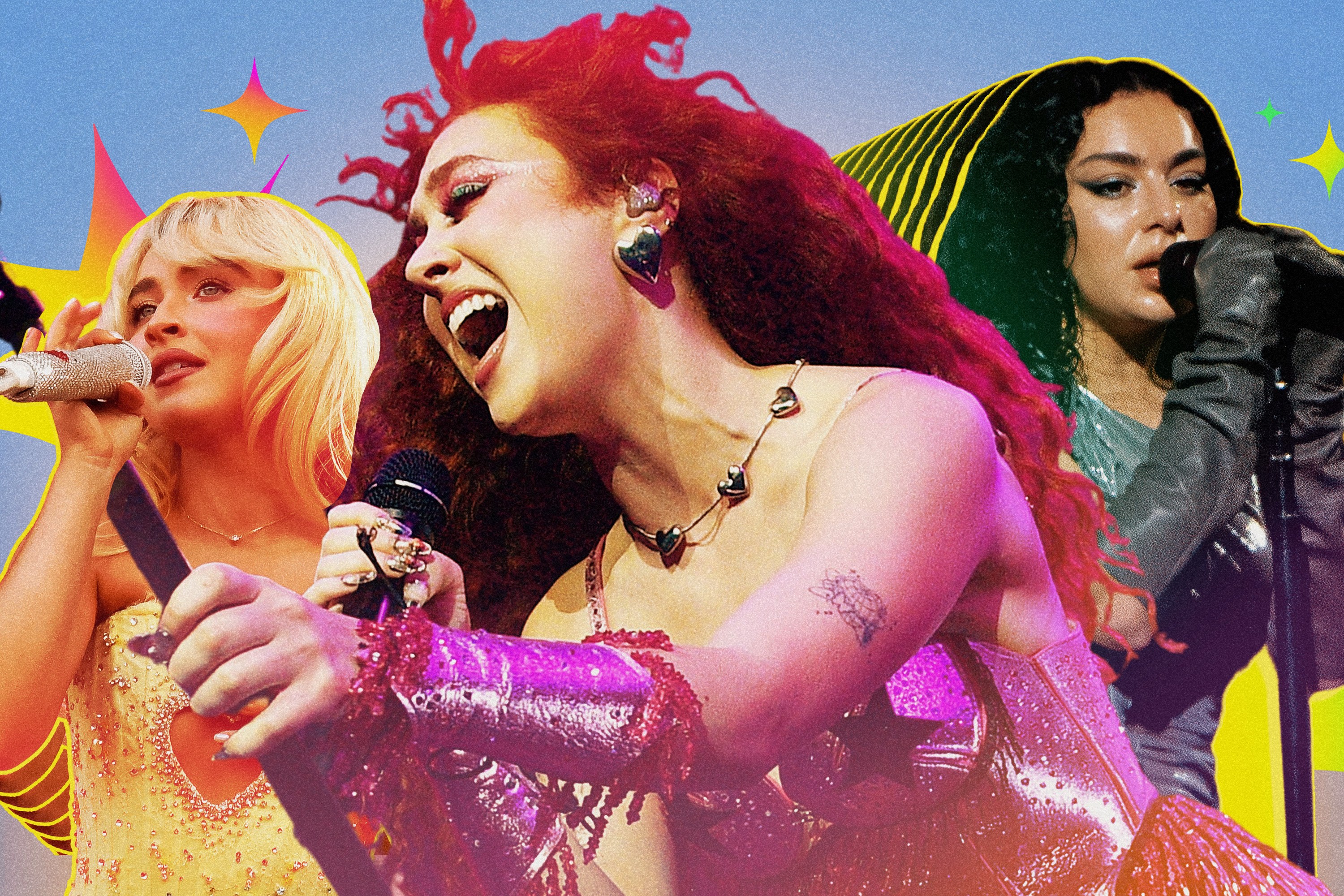 Sabrina Carpenter, Chappell Roan, and Charli XCX