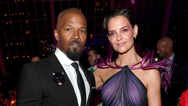 Jamie Foxx and Katie Holmes attend The 2019 Met Gala Celebrating Camp: Notes on Fashion at Metropolitan Museum of Art on May 06, 2019 in New York City.
