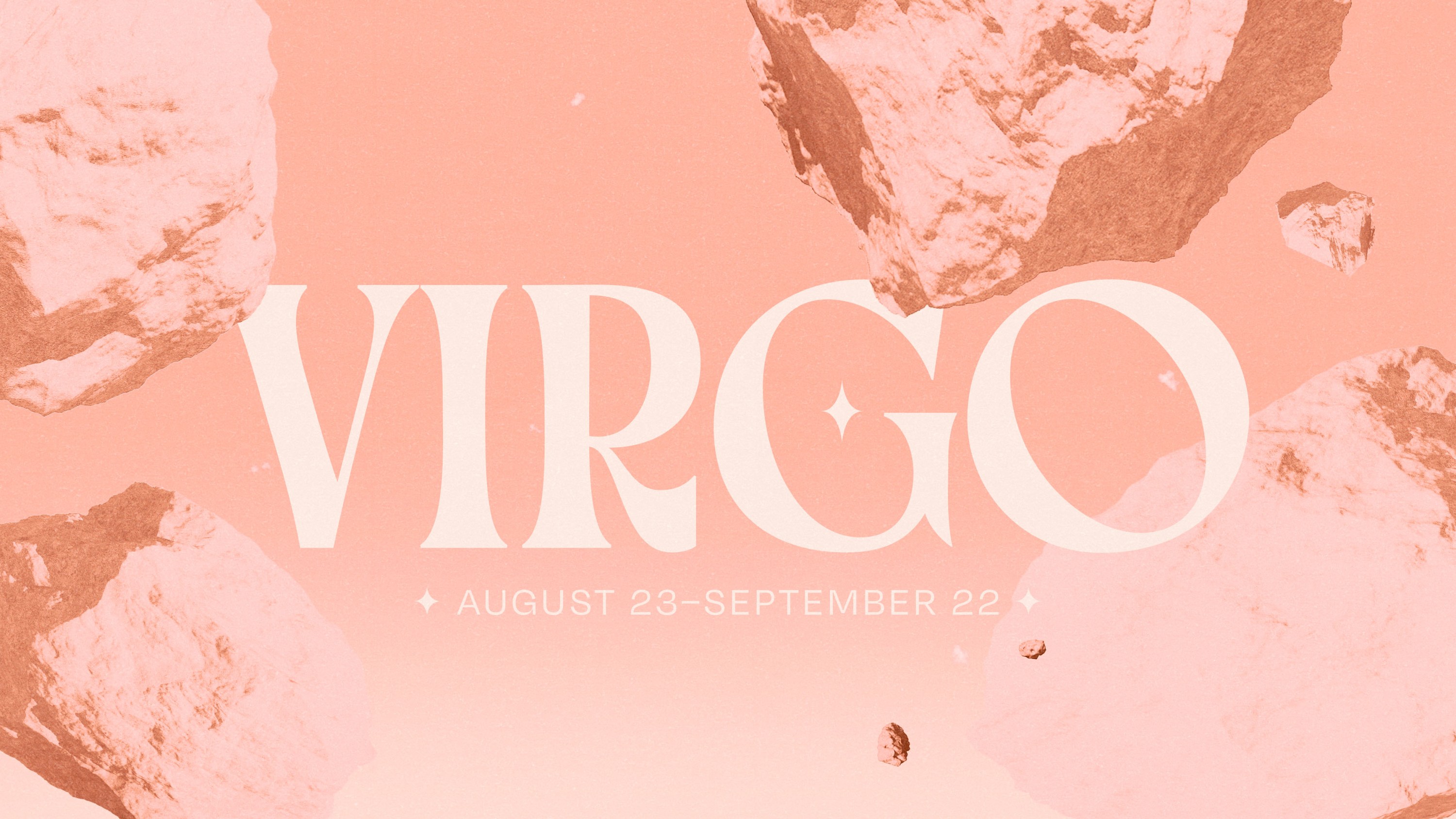 The word 'Virgo' floating over outer space