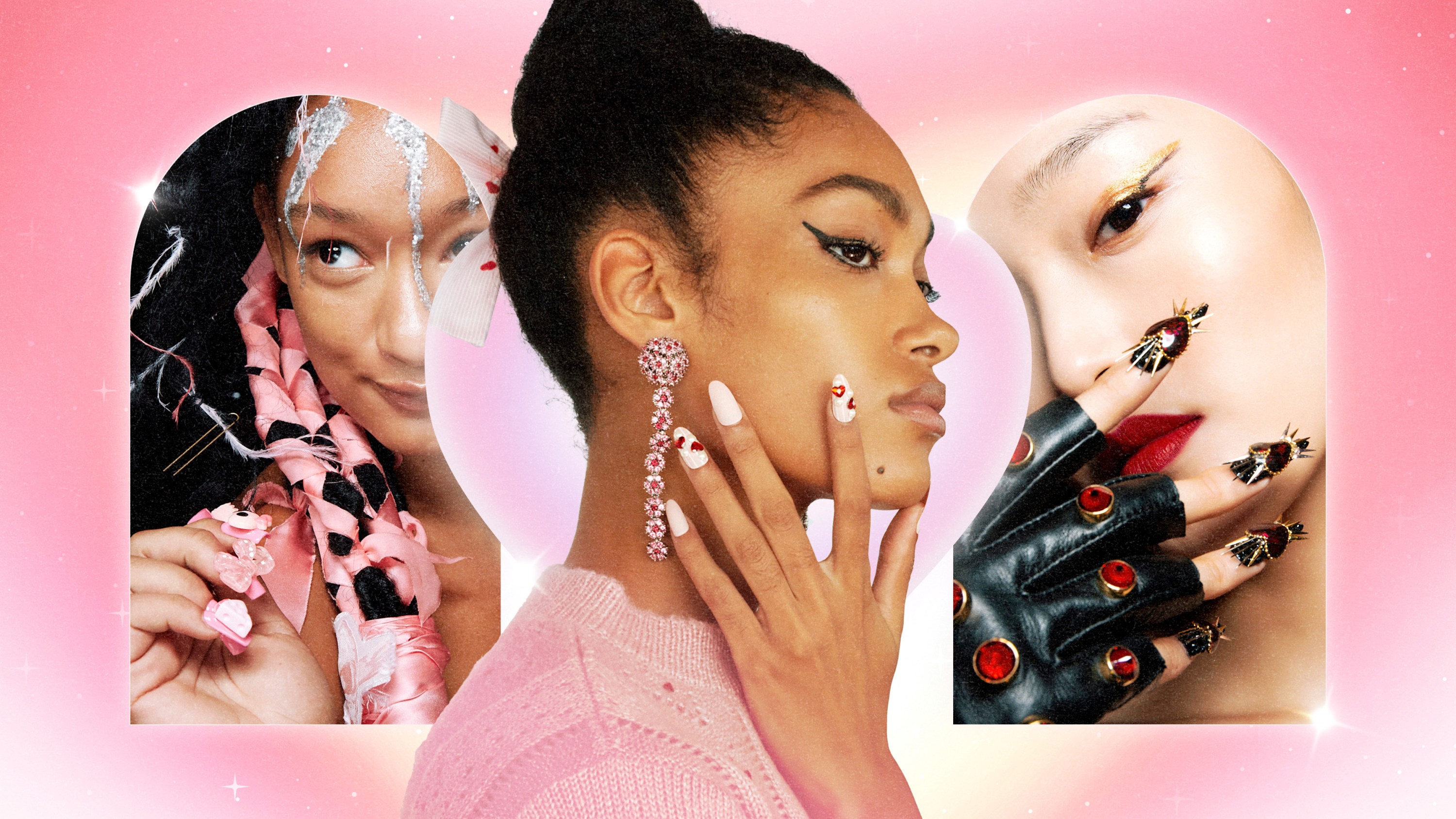 Valentine's Day Nails 2025: Candy Charms, Heart Accents, & More