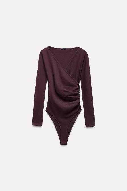 Draped Wrap Bodysuit