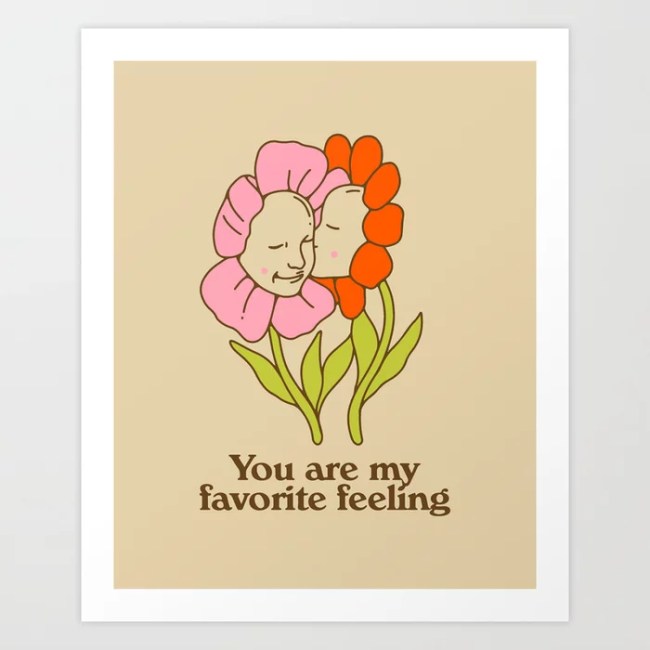 Floral Lovers Art Print