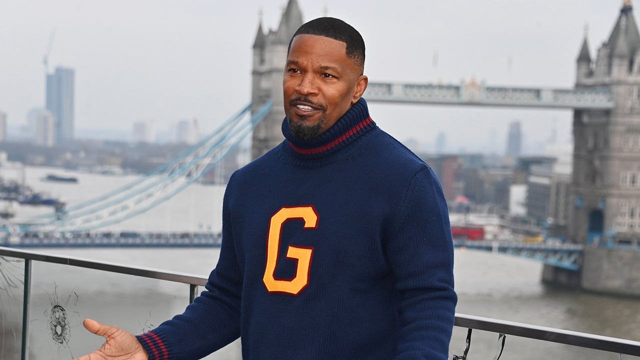 LONDON, ENGLAND - JANUARY 17: Jamie Foxx attends the London photocall for "Back In Action" at Cheval Three Quays on January 17, 2025 in London, England.