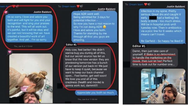 Justin Baldoni texts