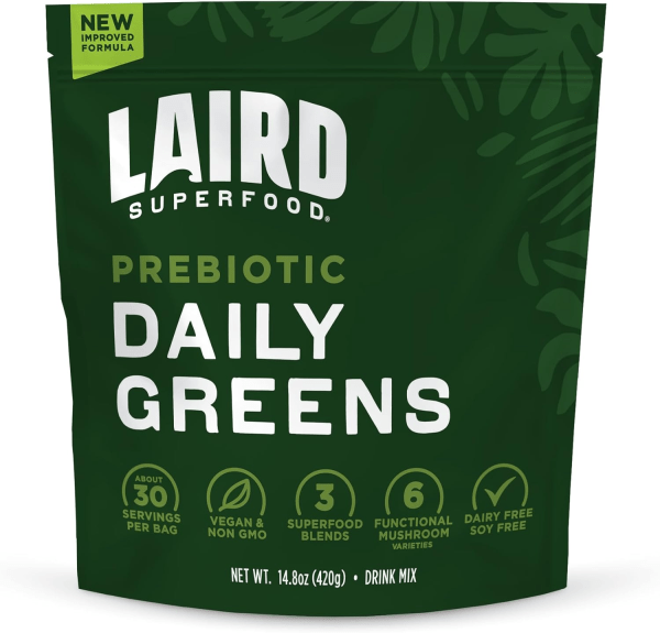 Laird Superfood Prebiotic Daily Greens Powder