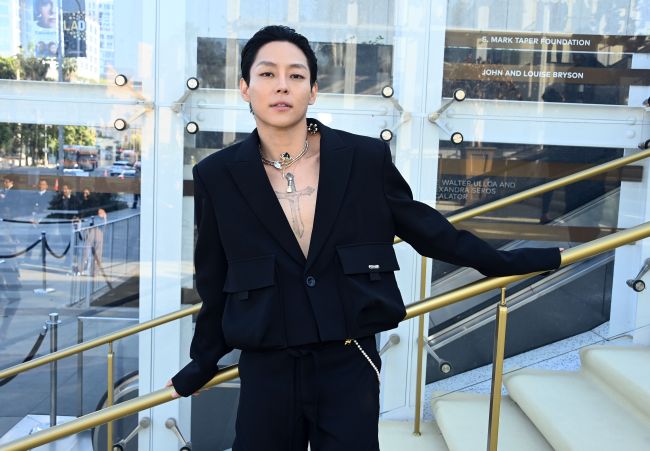 LOS ANGELES, CALIFORNIA - MAY 11: Kim Woo-sung of The Rose attends Gold Gala 2024 at The Music Center on May 11, 2024 in Los Angeles, California.