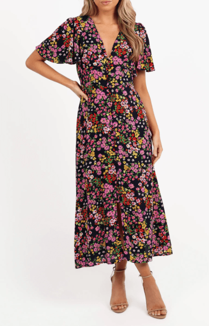 Owena Floral Midi Dress