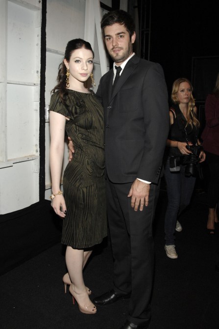 NEW YORK CITY, NY - SEPTEMBER 13: Michelle Trachtenberg and Scott Sanford attend DIANE VON FURSTENBERG Spring/Summer 2010 at The Tents on September 13, 2009 in New York City.