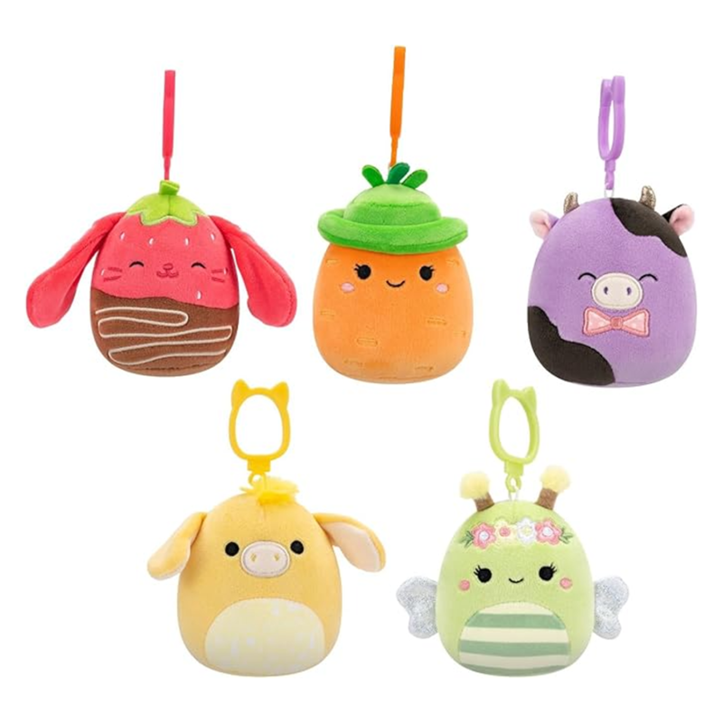 Squishmallows Original Easter Clip 5-Pack (Amazon Exclusive)
