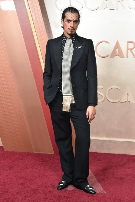 Omar Apollo at the 97th Oscars held at the Dolby Theatre on March 2, 2025 in Hollywood, California.