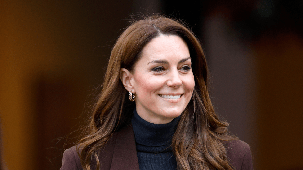 Catherine, Princess of Wales departs after attending the launch of the Bobeam Tree Trail at the National Portrait Gallery on February 4, 2025 in London, England.
