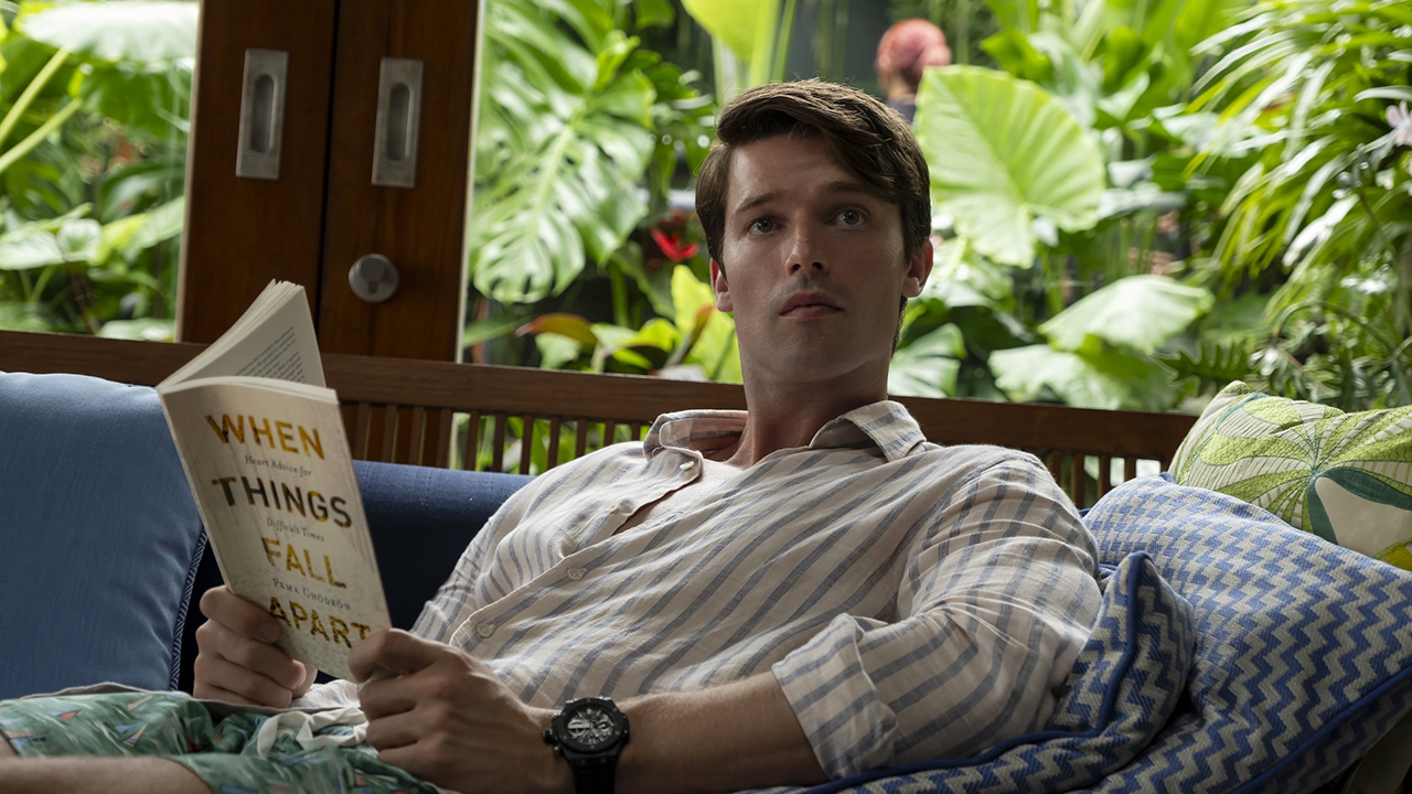 Patrick Schwarzenegger as Saxon Ratliff in The White Lotus