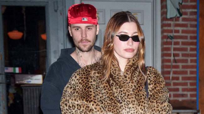 NEW YORK, NY - FEBRUARY 06: Justin Bieber and Hailey Bieber are seen on February 06, 2025 in New York City.