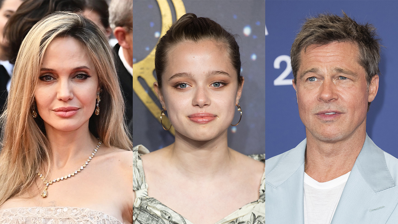Angelina Jolie, Shiloh Jolie, Brad Pitt.