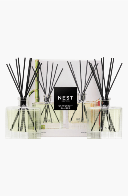 NEST New York Grapefruit & Bamboo Reed Diffuser Set