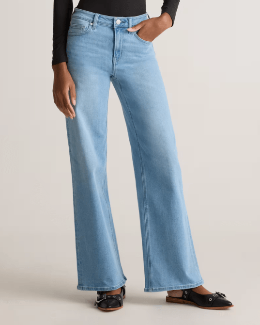 Quince Bella Stretch Wide Leg Jeans