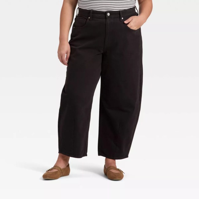 Universal Thread High-Rise Easy Barrel Ankle Jeans