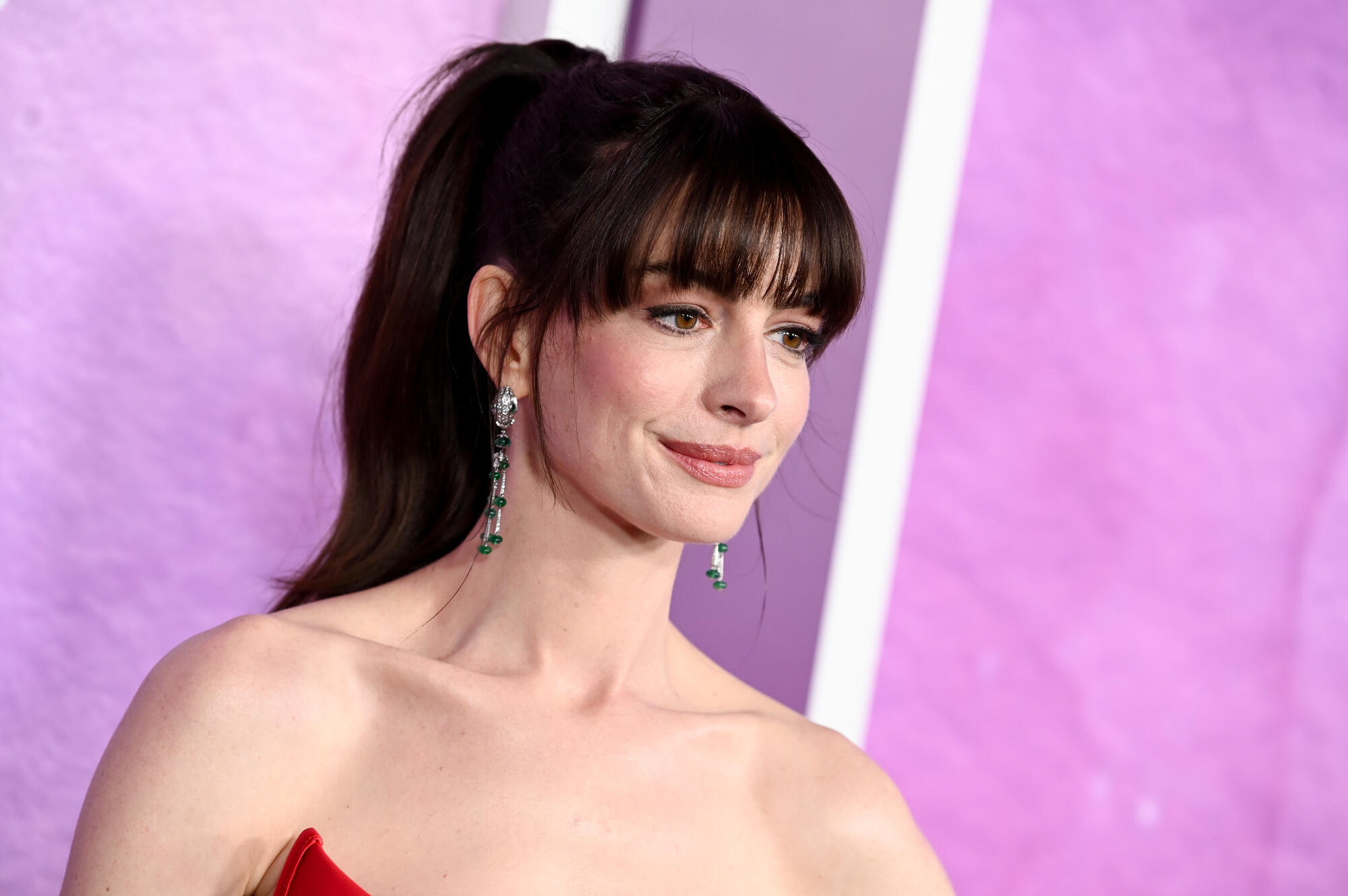 Anne Hathaway at the premiere of "The Idea of You" held at Jazz at Lincoln Center on April 29, 2024 in New York City.