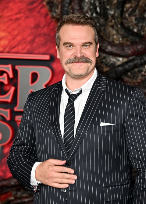 David Harbour at the "Stranger Things" Season 5 World Premiere held at the TCL Chinese Theatre on November 06, 2025 in Los Angeles, California.