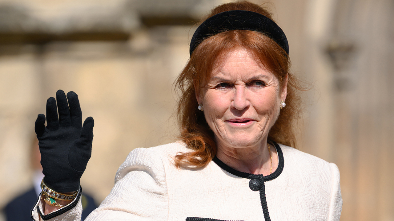 WINDSOR, ENGLAND - APRIL 20: Sarah Ferguson, Duchess of York attends the Easter Sunday Mattins Service at St George's Chapel on April 20, 2025 in Windsor, England.