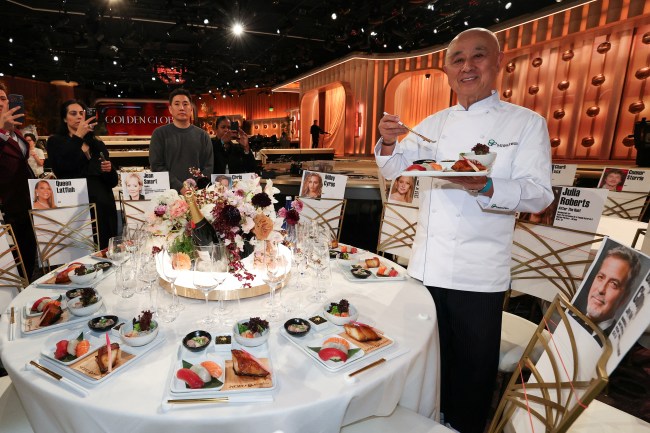 Japanese Chef Nobu Matsuhisa attends the 83rd Golden Globes Red Carpet Rollout and Press Preview at the Beverly Hilton on January 8, 2026 in Beverly Hills, California.