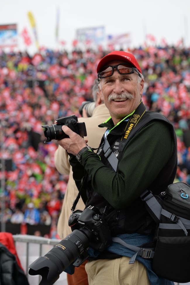 LENZERHEIDE, SWITZERLAND - MARCH 16: Jeff Shiffrin father of Mikaela Shiffrin at the Audi FIS Alpine Skiing World Cup Finals Slalom on March 16, 2014 in Lenzerheide, Switzerland.
