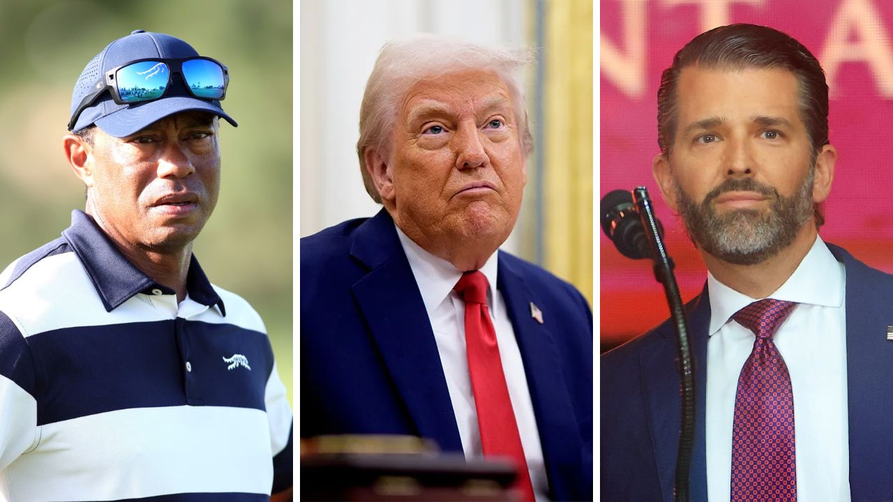 Tiger Woods, Donald Trump, Don Jr